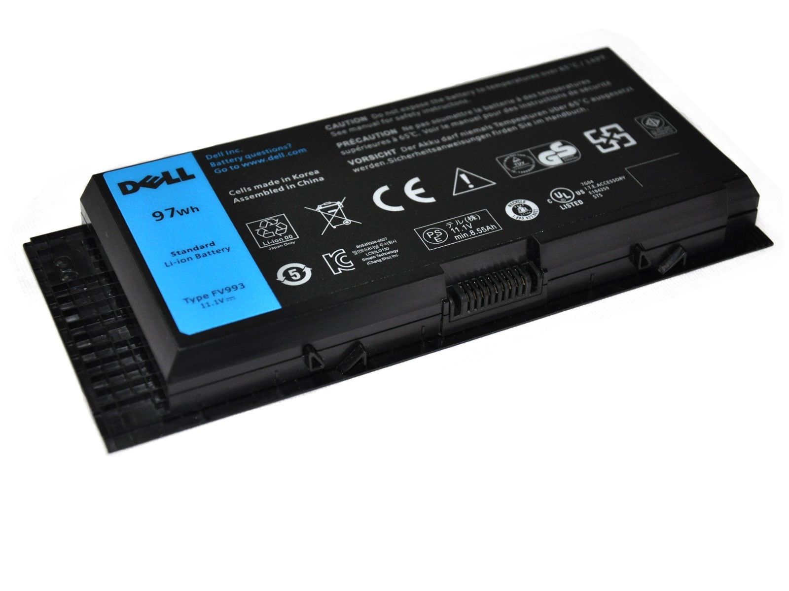 OEM 97Wh Genuine Dell Battery for Precision m4600 m6600 fv993 7dwmt jhyp2 k4rdx